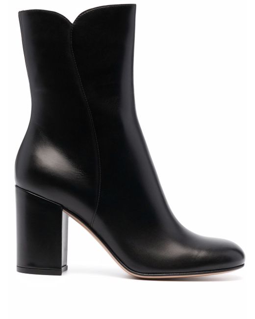 Gianvito Rossi block-heel leather ankle boots