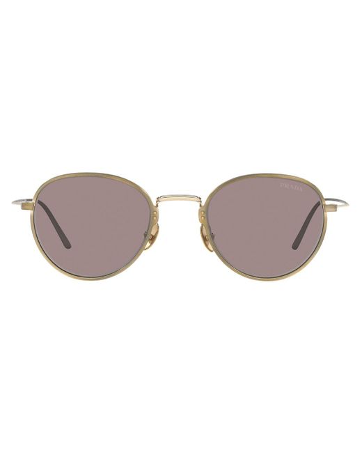 Prada frameless round-frame sunglasses