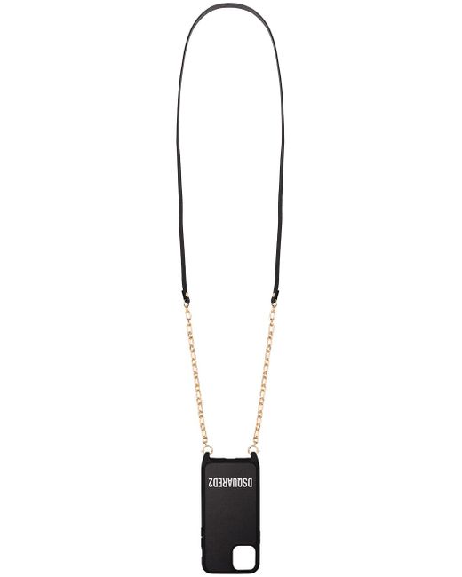 Dsquared2 iPhone 11 logo print chain cover