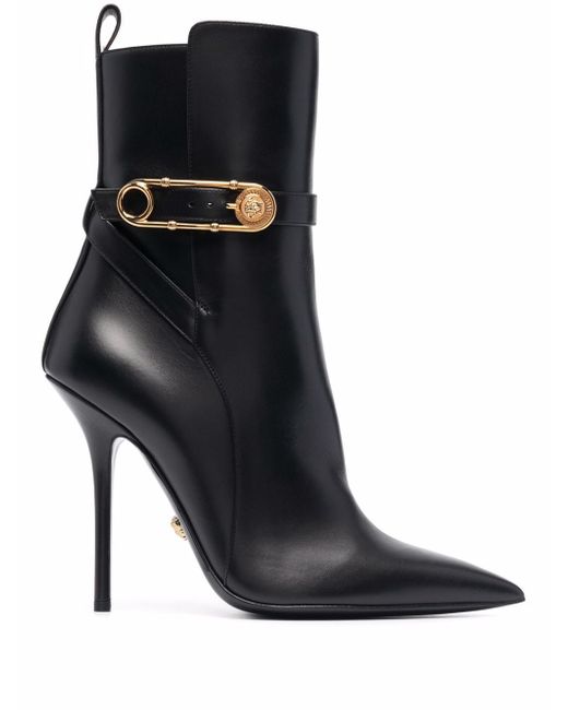 Versace Safety Pin high-heel boots