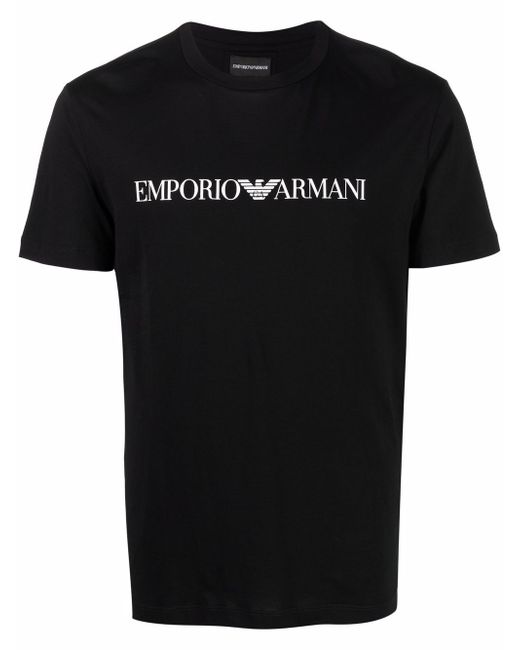 Emporio Armani logo-print cotton T-Shirt