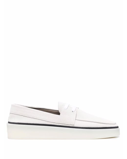 Fear Of God almond-toe lace-detail loafers