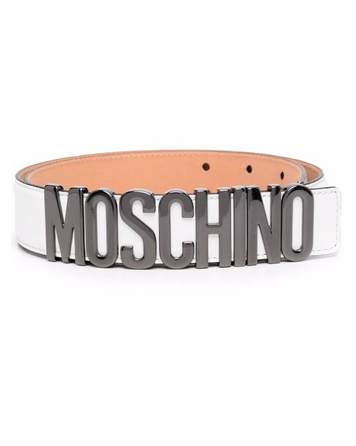 Moschino logo-lettering belt
