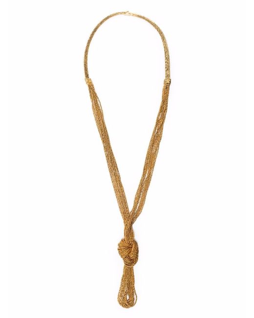 Aurelie Bidermann Miki Dora knot statement necklace