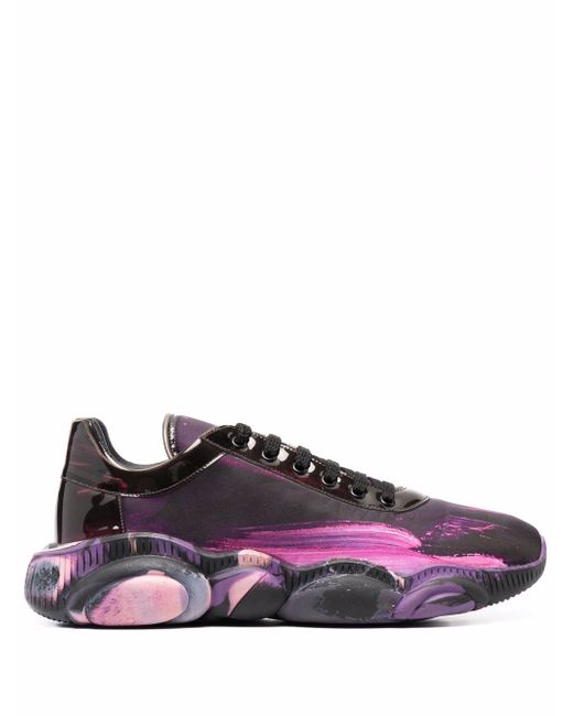 Moschino Teddy sole abstract-print sneakers