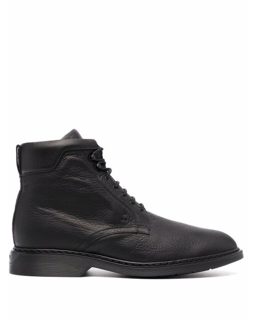 Hogan lace-up leather boots