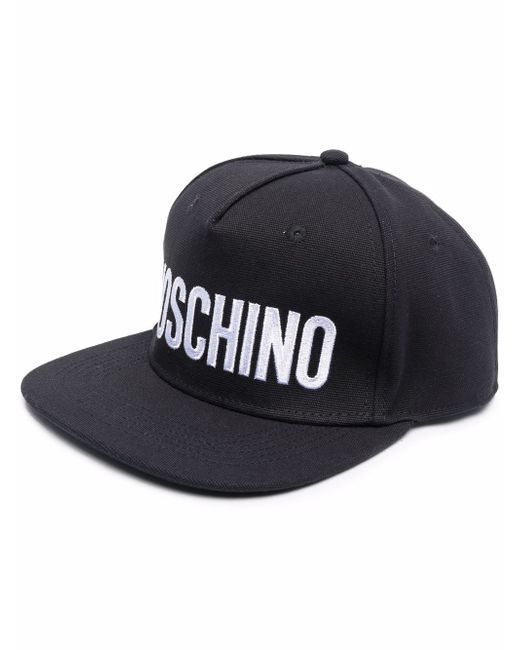 Moschino logo-print flat cap