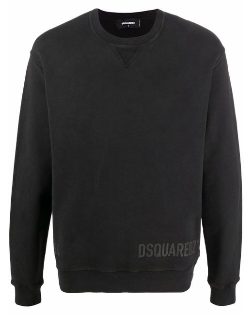Dsquared2 logo-print crew neck sweater