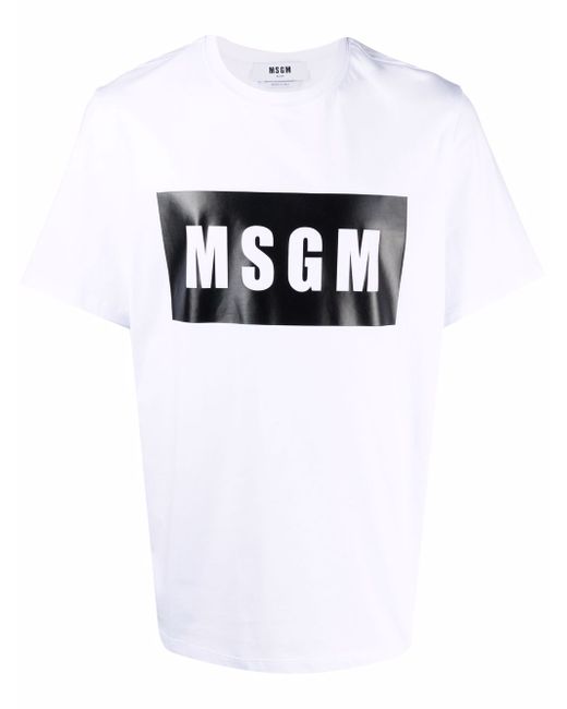 Msgm logo-print cotton T-shirt