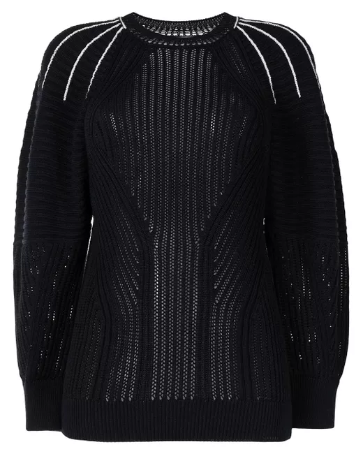 Chloé embroidered detailing ribbed knit jumper