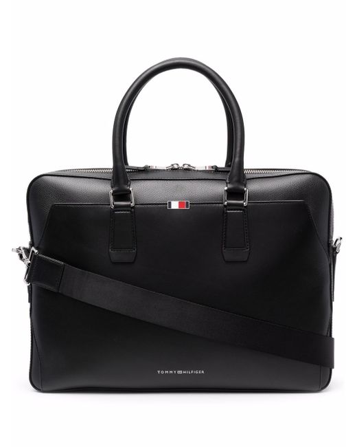 Tommy Hilfiger business leather laptop bag