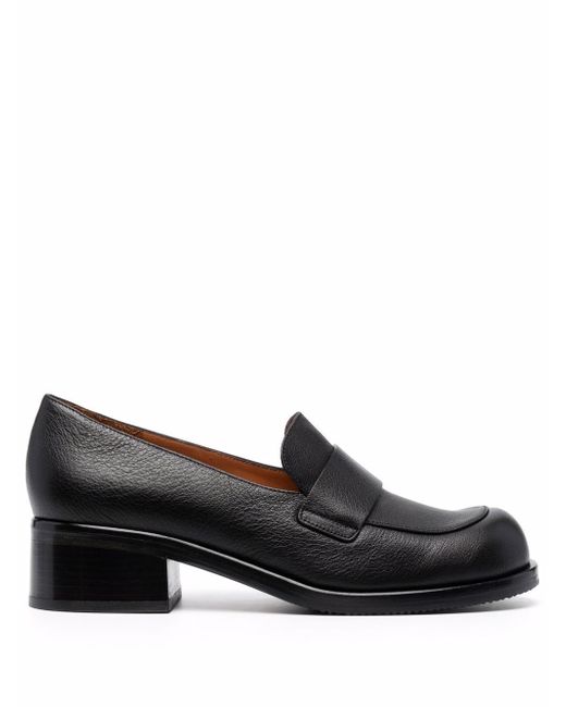 Chie Mihara Tussan block-heel leather loafers