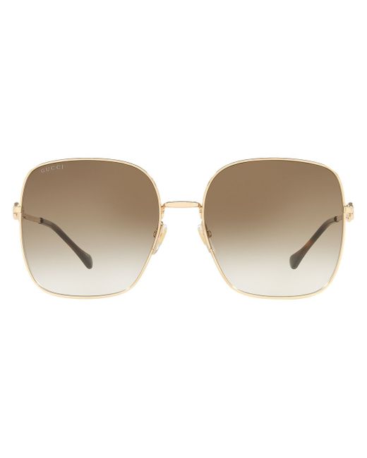 Gucci horsebit-embellished oversized sunglasses