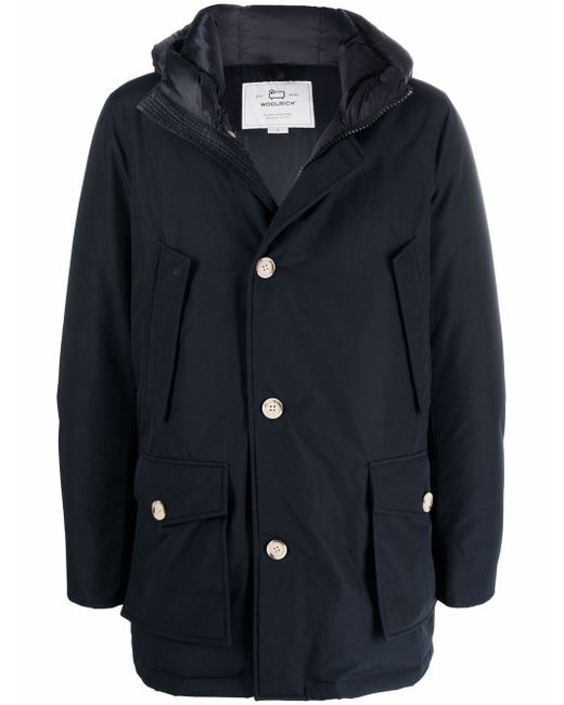 Woolrich button-up hooded padded coat