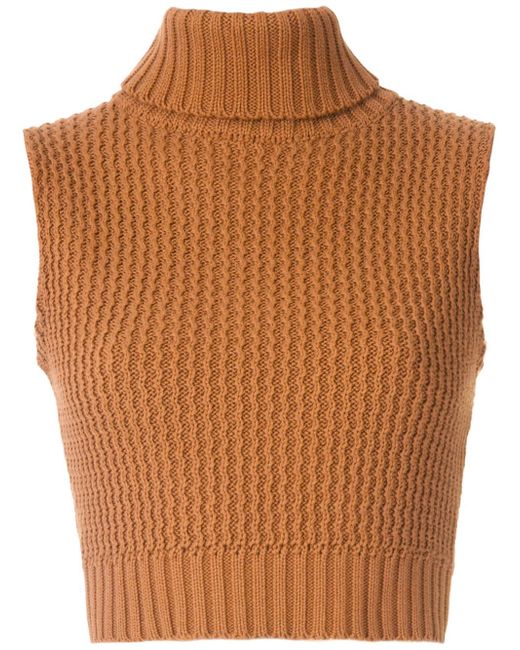 Olympiah Arabe knitted cropped top