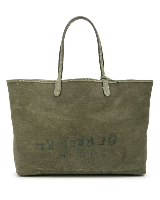 Readymade printed canvas tote
