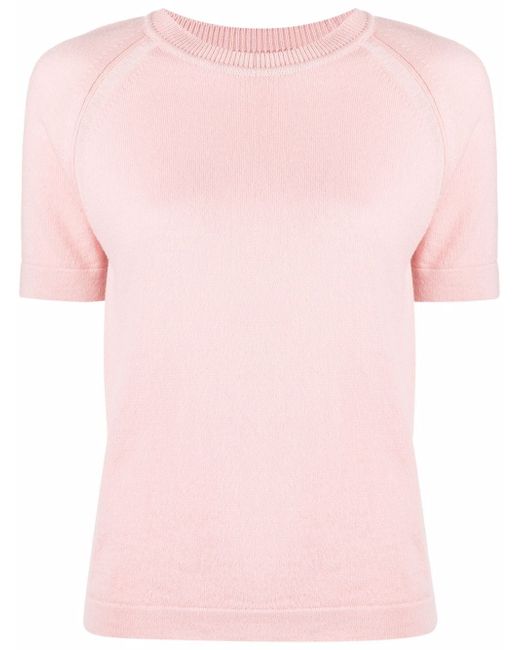 Barrie short-sleeve cashmere top