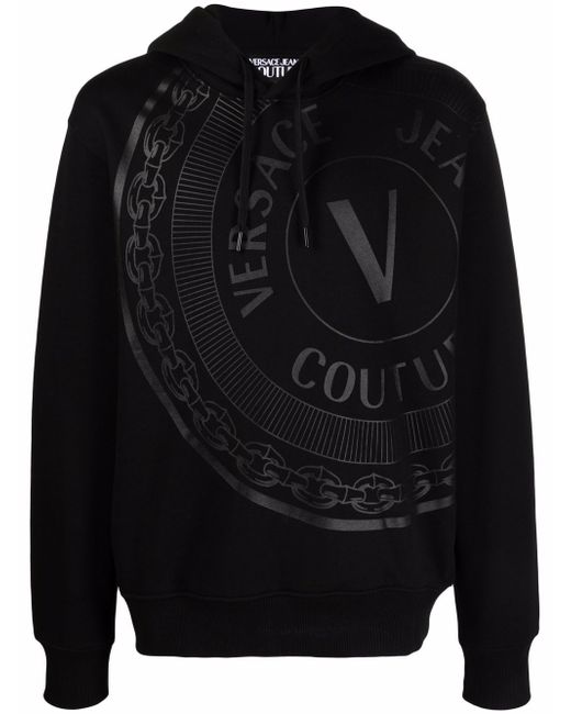 Versace Jeans Couture V-Emblem cotton hoodie