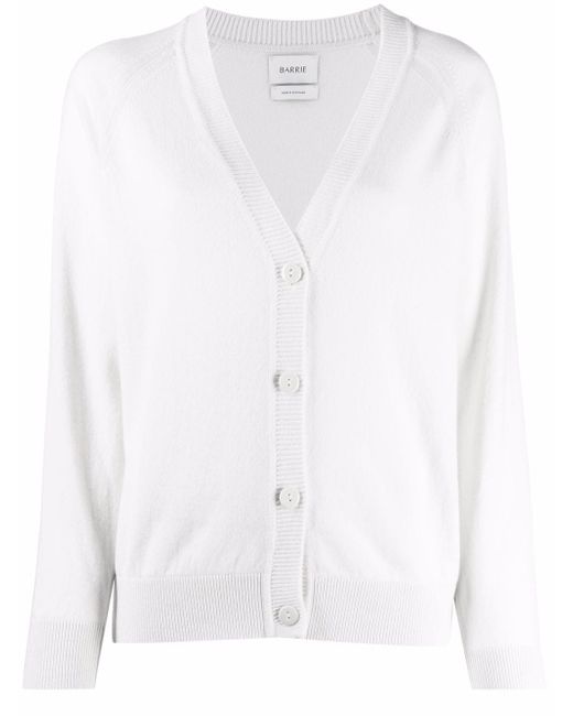 Barrie rib-trimmed cashmere cardigan