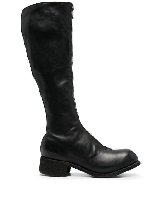 Guidi zipped leather boots