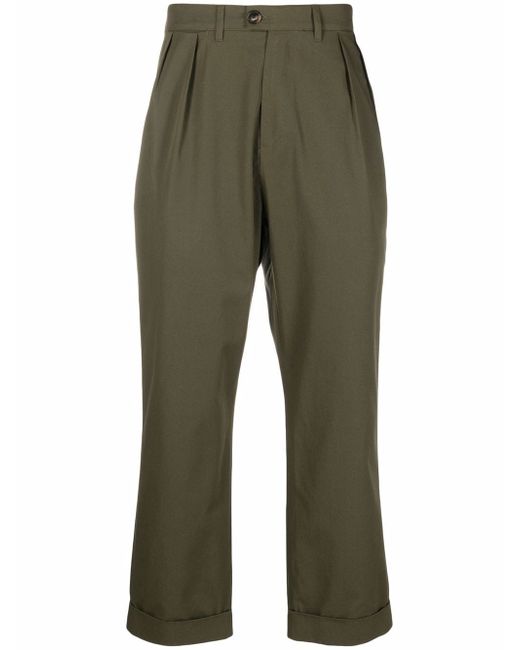 Mackintosh Field army cropped trousers