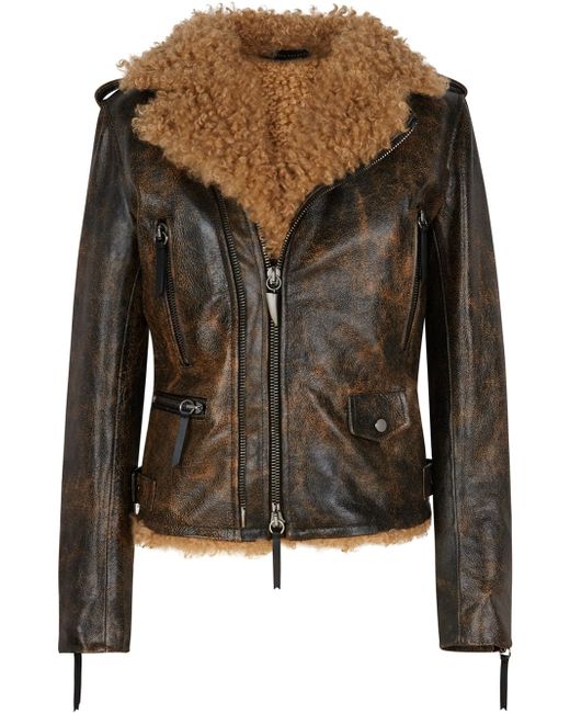 Giuseppe Zanotti Design Amelia shearling-lined jacket
