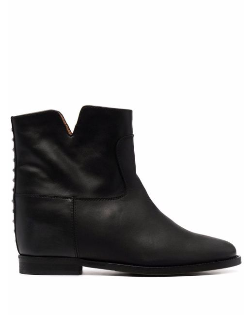 Via Roma 15 stud-trimmed ankle boots