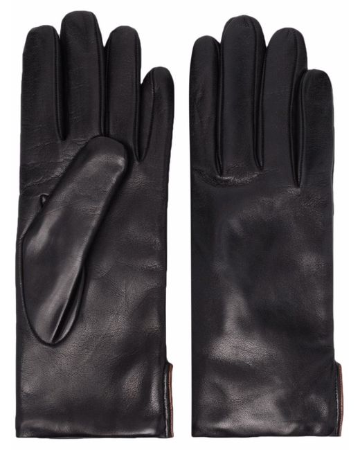 Eleventy contrast-trim gloves