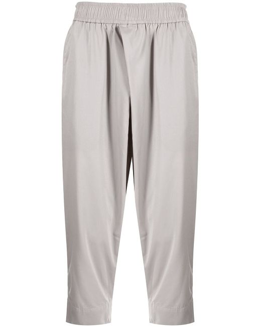 Julius drop-crotch elasticated trousers