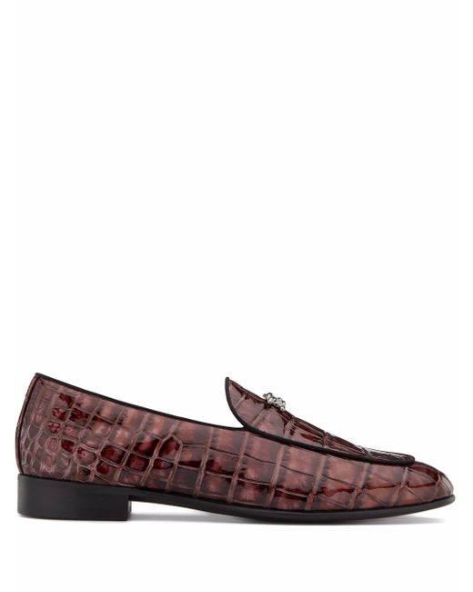 Giuseppe Zanotti Design Bizet textured leather loafers
