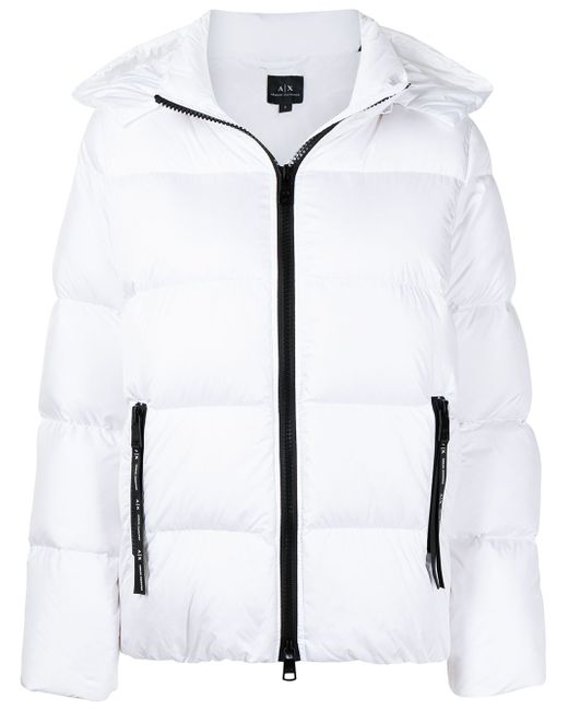 Armani Exchange zipped padded jacket