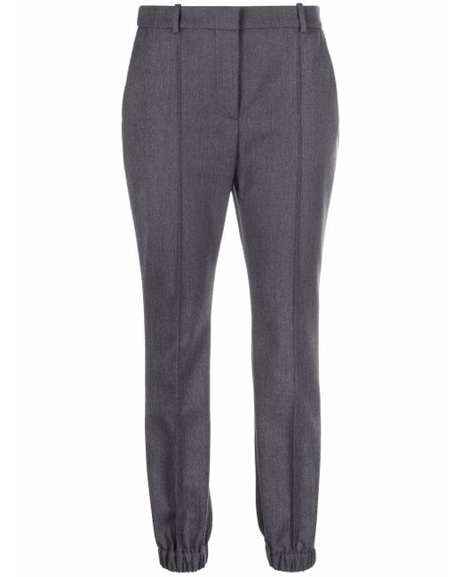Alexander McQueen pressed-crease trousers