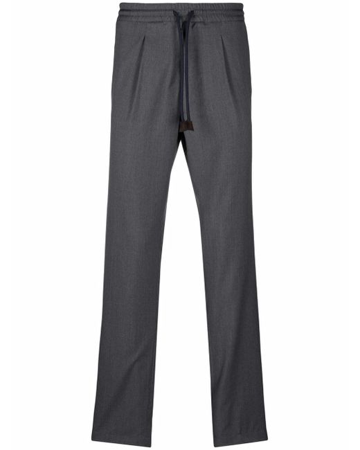 Fedeli high-waisted drawstring trousers