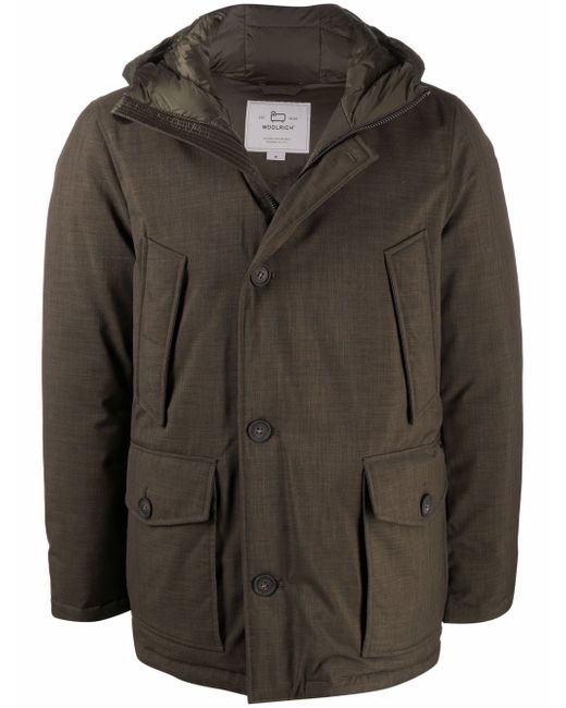 Woolrich hooded down-padded coat