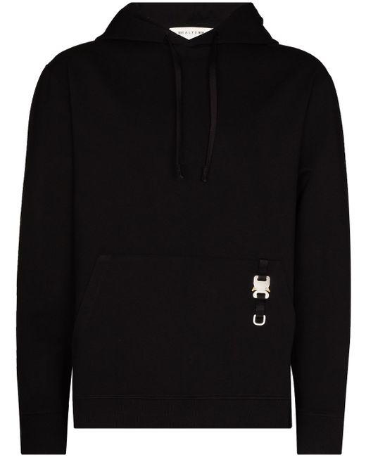 1017 Alyx 9Sm buckle-embellished drawstring hoodie