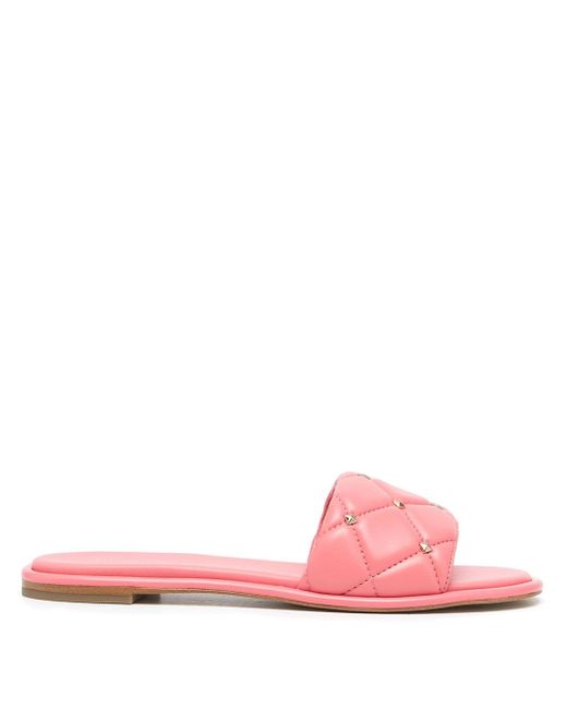 Michael Michael Kors Rina quilted leather slides