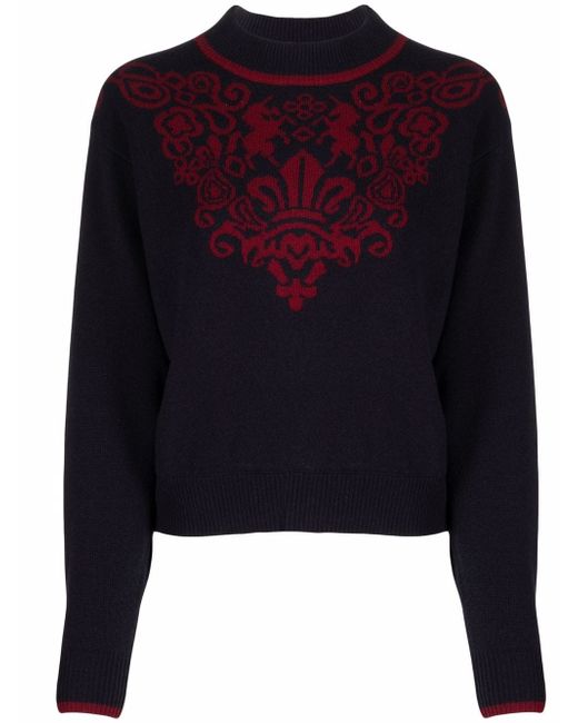 See by Chloé intarsia-knit wool jumper