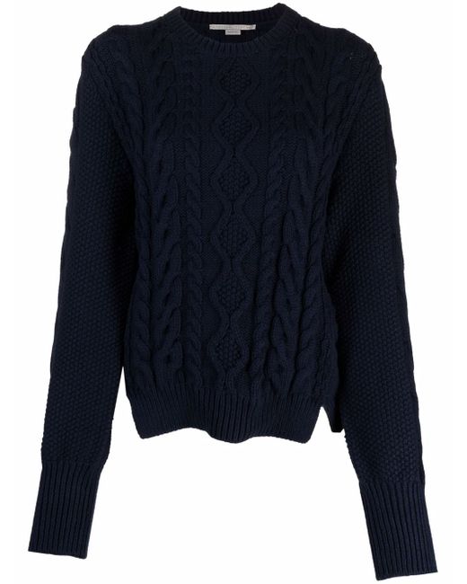 Stella McCartney long-sleeve cable-knit jumper
