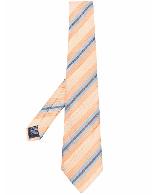 Trussardi diagonal-stripe print tie