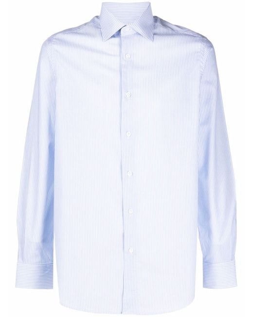 Pal Zileri striped long-sleeved cotton shirt