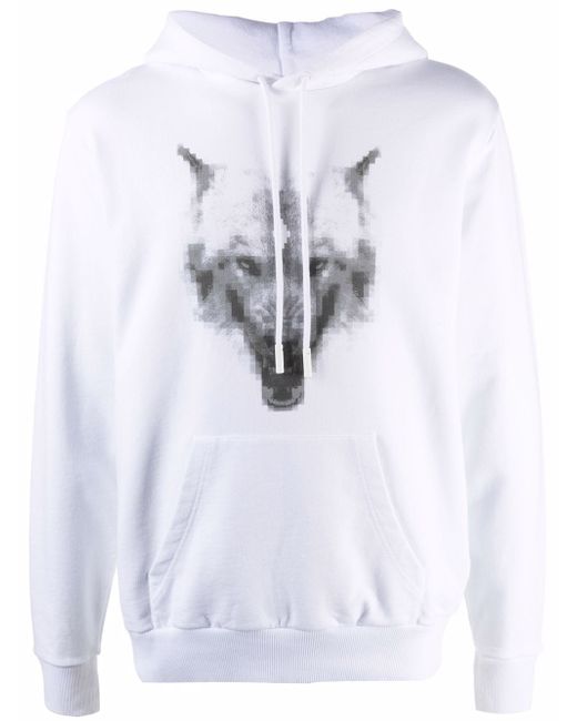 Marcelo Burlon County Of Milan wolf-print cotton hoodie
