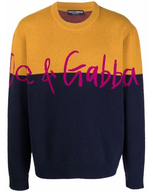 Dolce & Gabbana logo-print crew-neck jumper
