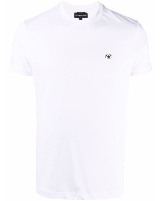 Emporio Armani logo-patch short-sleeved T-shirt