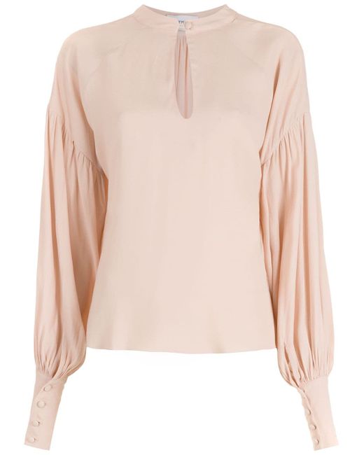 Olympiah long puff-sleeve blouse