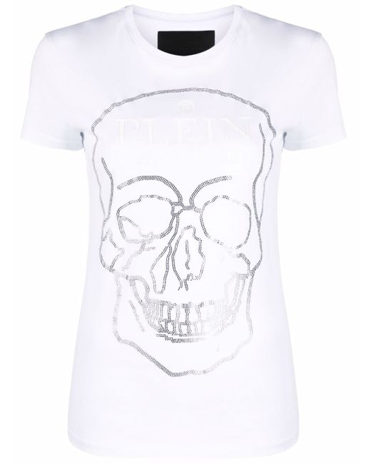 Philipp Plein crystal-embellished cotton T-shirt