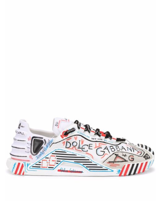 Dolce & Gabbana graffiti logo print sneakers