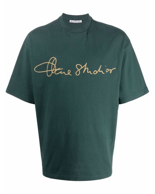 Acne Studios signature logo-print crew-neck T-shirt
