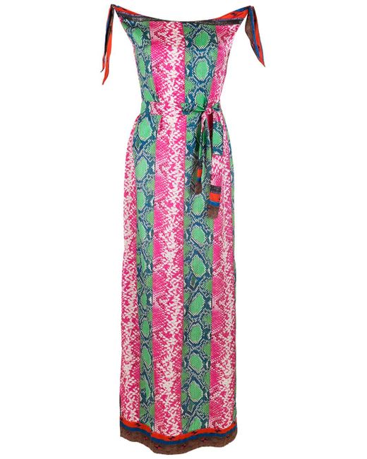 Amir Slama printed silk maxi dress
