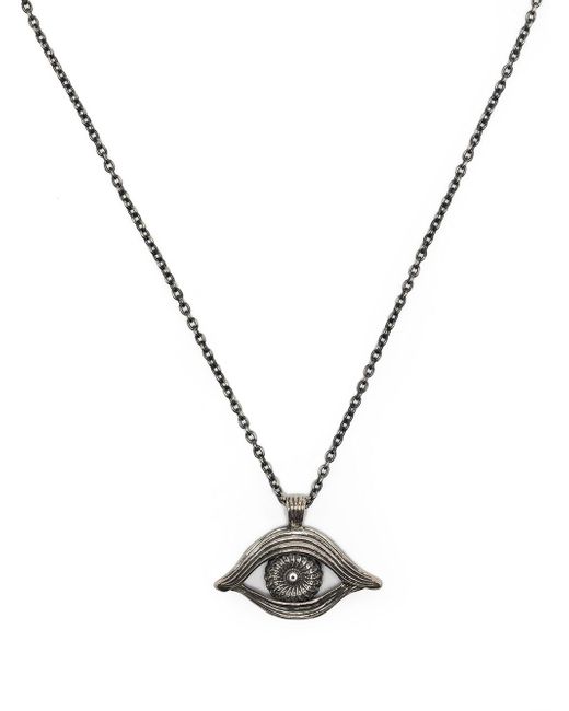 Yohji Yamamoto eye-detail necklace