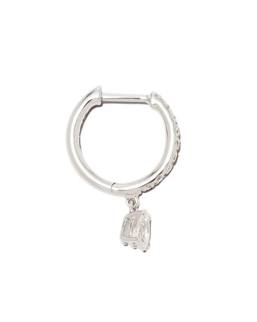 Anita Ko 18kt white gold diamond hoop earring